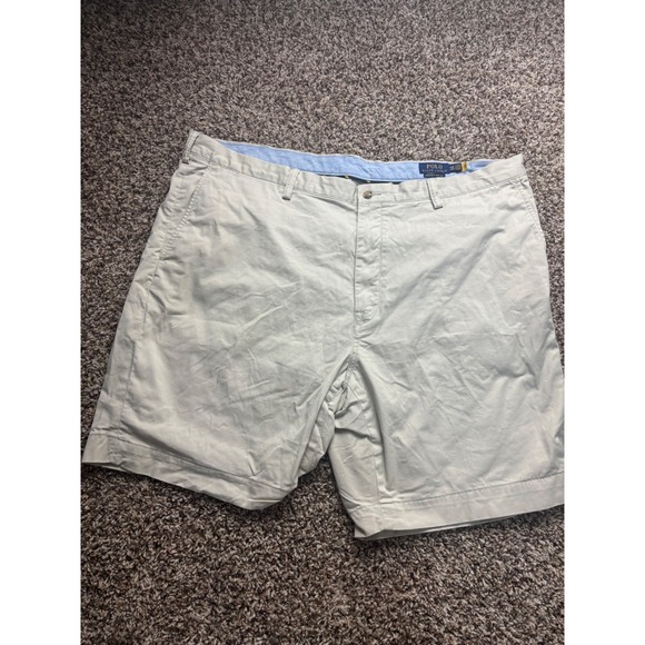 Polo‎ Ralph Lauren Mens Stretch Classic Fit Chino Shorts Beige Size 46 - Picture 1 of 7